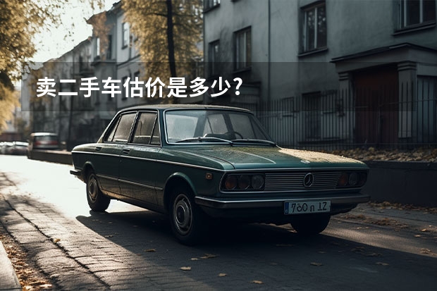 卖二手车估价是多少?