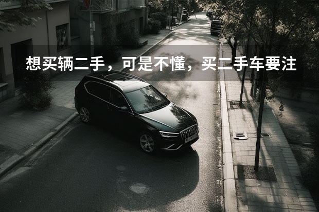 想买辆二手，可是不懂，买二手车要注意什么啊