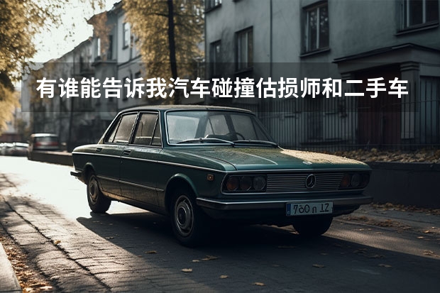 有谁能告诉我汽车碰撞估损师和二手车评估师的区别吗？哪个比较好点呢？天津学这方面的是只有东大职业学校