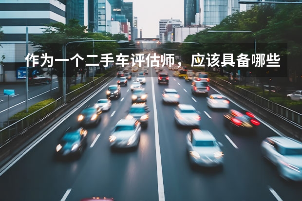 作为一个二手车评估师，应该具备哪些专业知识？