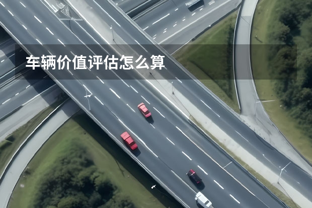 车辆价值评估怎么算