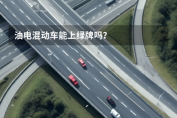 油电混动车能上绿牌吗？