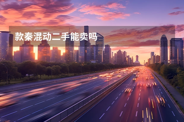 款秦混动二手能卖吗