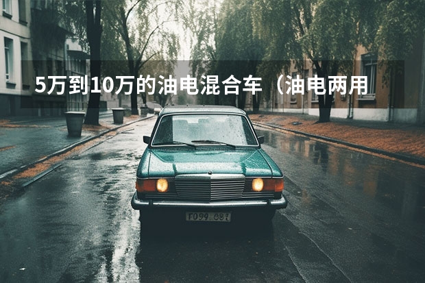 5万到10万的油电混合车（油电两用轿车5万左右）