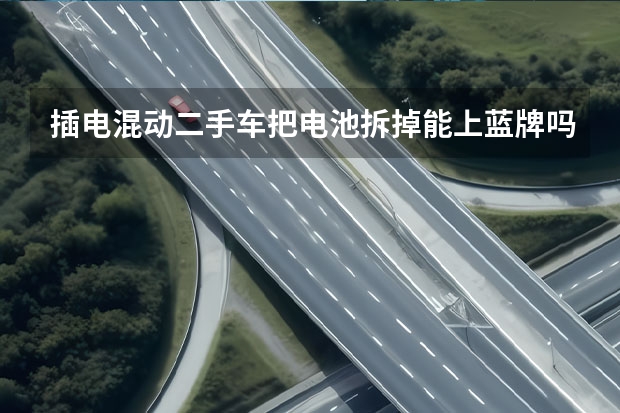 插电混动二手车把电池拆掉能上蓝牌吗