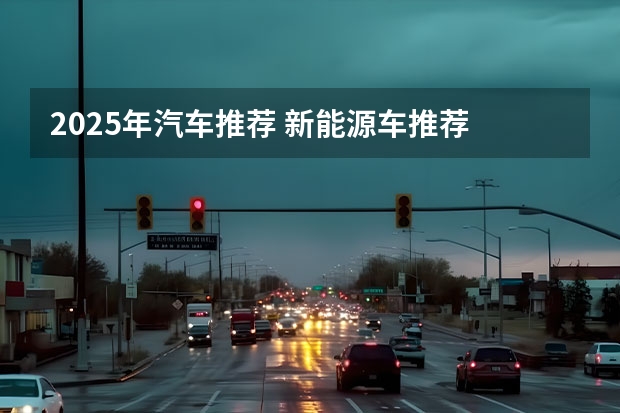 2025年汽车推荐 新能源车推荐