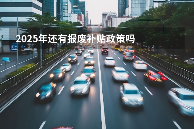 2025年还有报废补贴政策吗