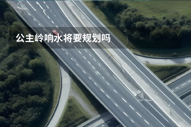公主岭响水将要规划吗