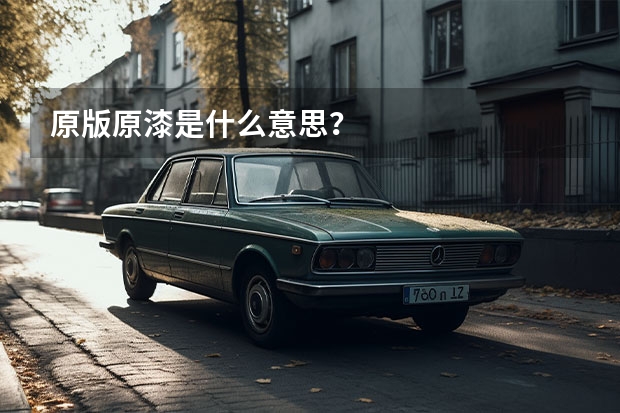 原版原漆是什么意思？