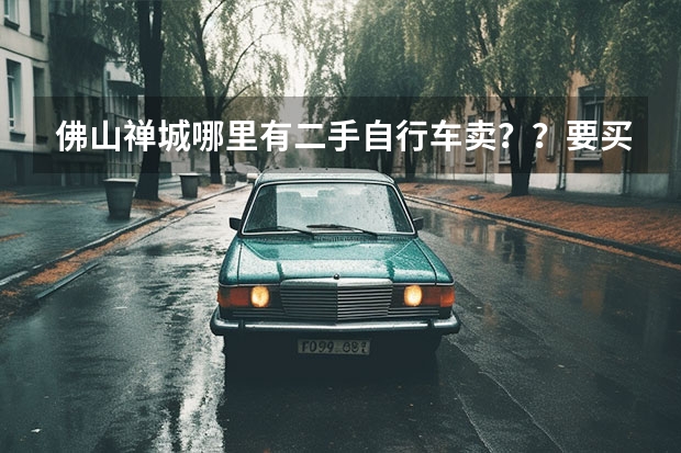 佛山禅城哪里有二手自行车卖？？要买2辆，有没有知道详细地址的？？
