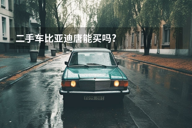 二手车比亚迪唐能买吗?