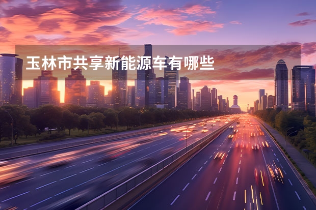 玉林市共享新能源车有哪些
