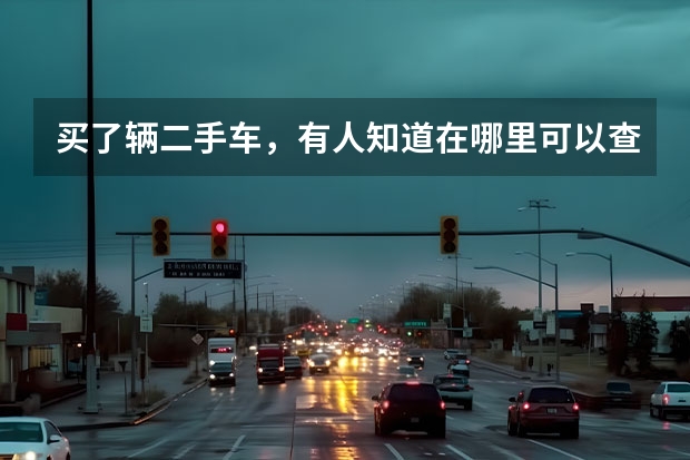 买了辆二手车，有人知道在哪里可以查出险记录吗？