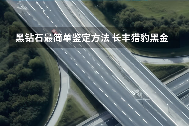 黑钻石最简单鉴定方法 长丰猎豹黑金刚二手车