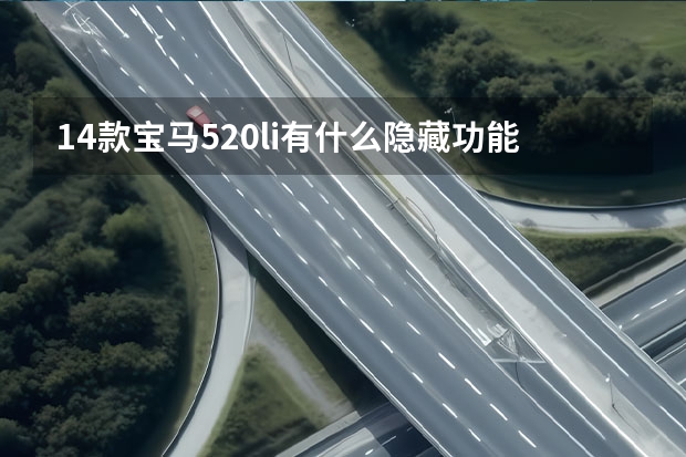 14款宝马520li有什么隐藏功能 都怎么使用