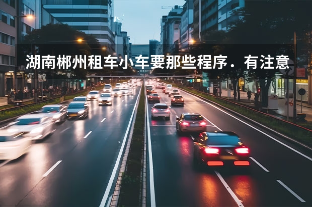 湖南郴州租车小车要那些程序．有注意那些．价格怎么．请各位告知．