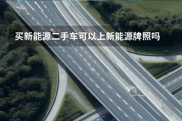买新能源二手车可以上新能源牌照吗