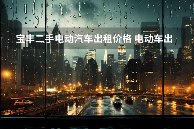 宝丰二手电动汽车出租价格 电动车出租
