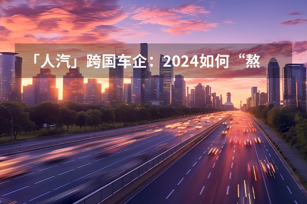 「人汽」跨国车企：2024如何“熬”过去？