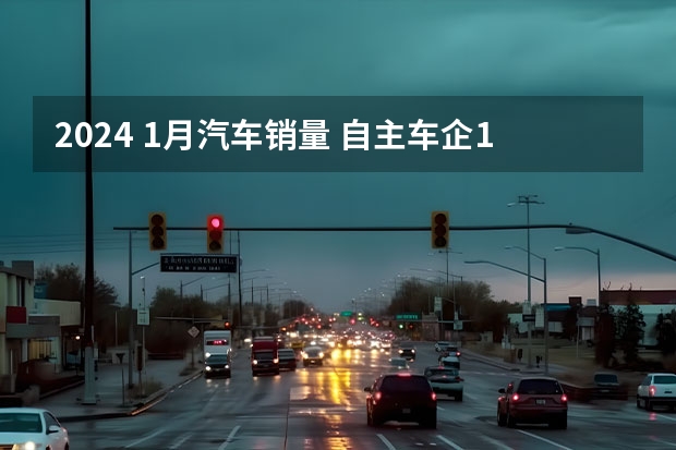 2024 1月汽车销量 自主车企1月销量评：比亚迪第一，长安、吉利次之，奇瑞第四
