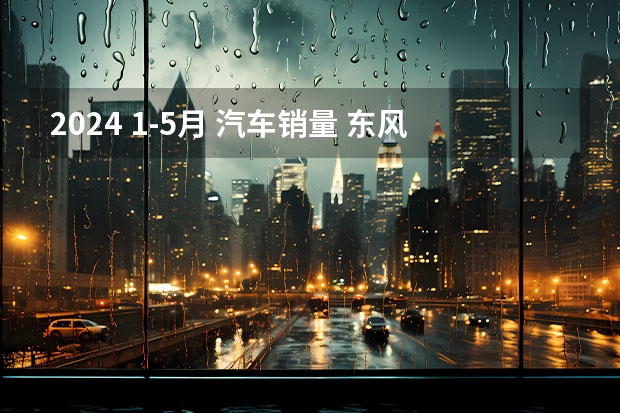 2024 1-5月 汽车销量 东风汽车2024年1月整体销量为27.4万辆 同比增长120%
