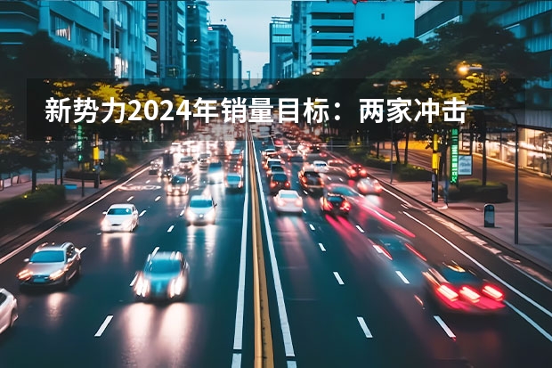 新势力2024年销量目标：两家冲击80万辆！ 阿维塔、大众ID.2024年销量增长，新势力不敌传统车企