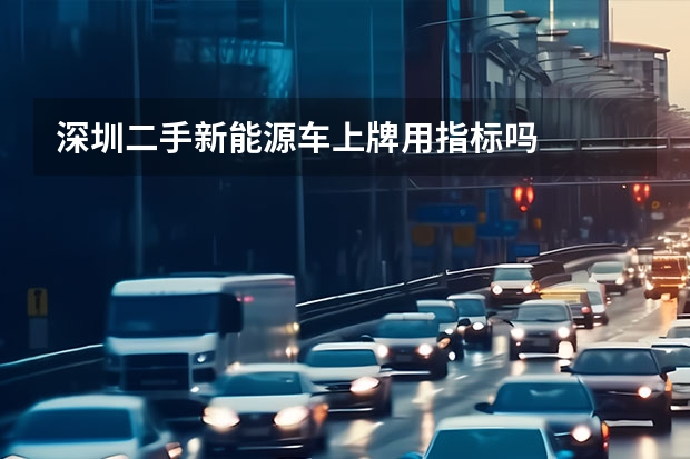 深圳二手新能源车上牌用指标吗